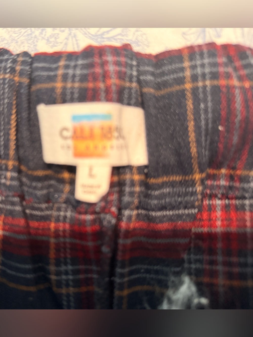 Cali Large Red and Navy Plaid Skort - Picture 2 of 3